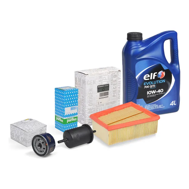 Kit Filtros + 4l Aceite Elf 10w40 Renault Duster K4m 1.6 16v