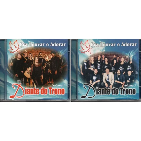 Kit 2 Cds Diante Do Trono - Pra Louvar E Adorar Vol. 1 E 2