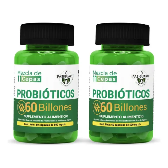 Probióticos 60 Billones 60 Cápsulas De 500 Mg Rinde 120 Días