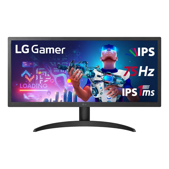 Monitor LG UltraWide 26'' IPS Full HD 2560x1080 75Hz 1ms (MBR) HDMI HDR10 AMD FreeSync™ 26WQ500-B
