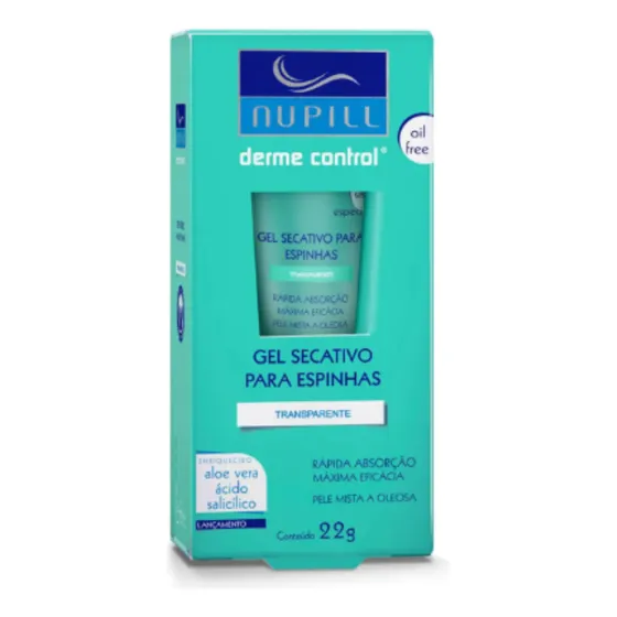 Gel Secativo Para Espinhas Nupill Derme Control 22g
