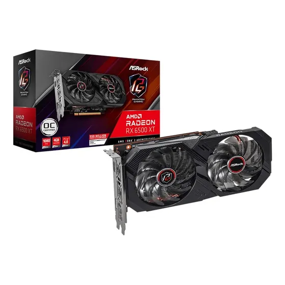 Tarjeta De Video Asrock Rx 6500 Xt Phantom Gaming 4gb
