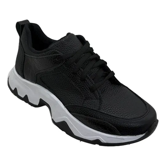 Zapatilla Combinada Cuero Vacuno Mujer Comodas Livianas 428