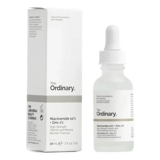 Sérum Niacinamide 10% + Zinc 1% The Ordinary día noche para todo tipo de piel de 30mL