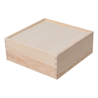 Caja De Almacenamiento De Madera Para Boda, Caja 20x20x8cm Caja De Almacenamiento De Madera Para Boda, Caja 20x20x8cm