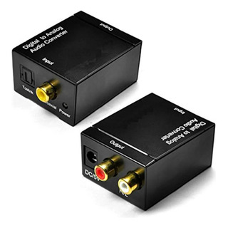 Convertidor Audio Digital Coaxial U Óptico A Analógico Rca Convertidor Audio Digital Coaxial U Óptico A Analógico Rca