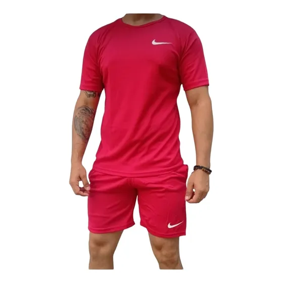 Conjunto De Caballero Rojo Franela Y Shorts 