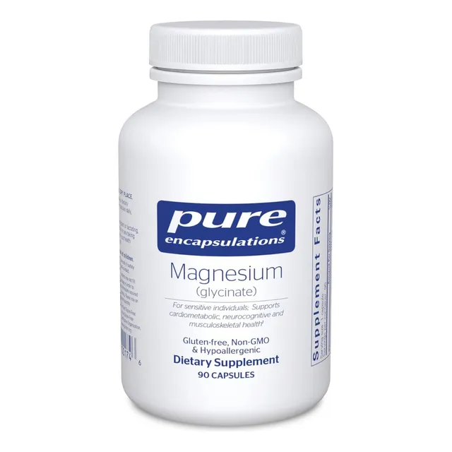 Glicinato De Magnesio Pure Encapsulations 90 Cápsulas