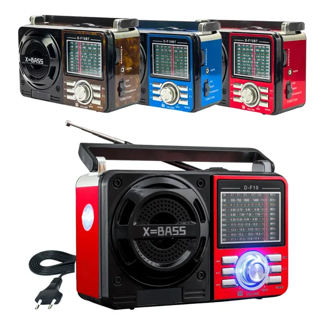 Radio Am\fm Retro Antigo Bluetooth Usb Recarregavel Bivolt