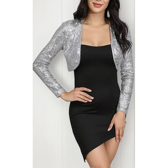 Saco Blazer Chaqueta Torera Lentejuelas. Fiesta