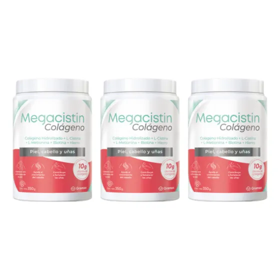Combo X3 Megacistin Colágeno 350gr