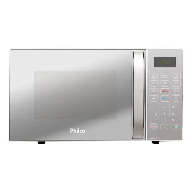 Micro-ondas Philco PMO23EB Limpa Fácil 20L Potência de 1100W Cor Branco 127V