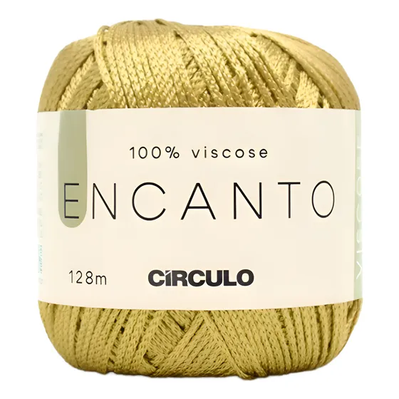 Linha Fio Encanto Para Croche 128m Circulo 100% Viscose