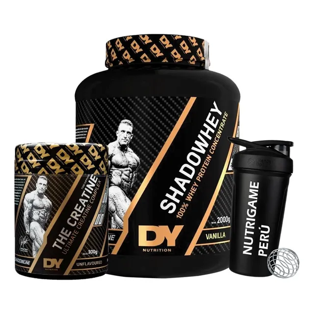 Pack Proteina Shadow Whey 2kg + Creatina 300gr Dorian Yates Sabor Vainilla