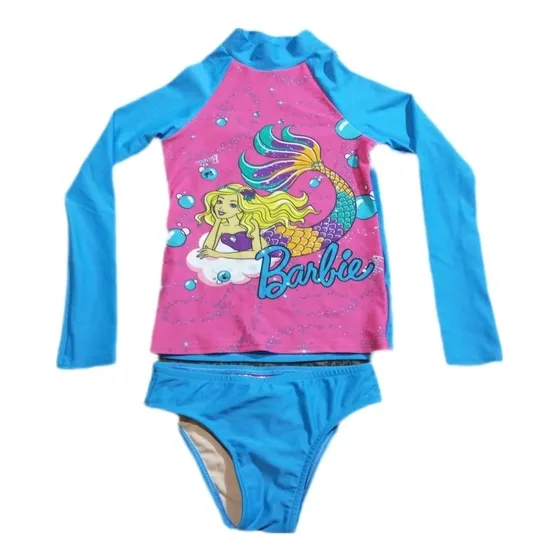 Traje De Baño Para Niña Barbie Sirena Mágica Original