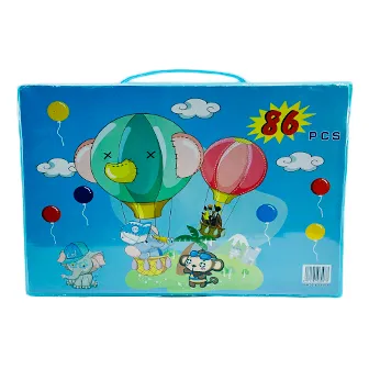 Set De Arte Dibujo 86 Pzas  Creyones Marcadores Maleta Niños