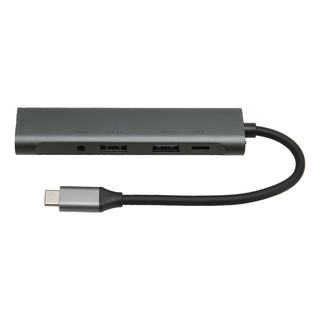 Adaptador 5 En 1 Tipo De Hub Usb C A Multipuerto De 3,5 Mm P Adaptador 5 En 1 Tipo De Hub Usb C A Multipuerto De 3,5 Mm P