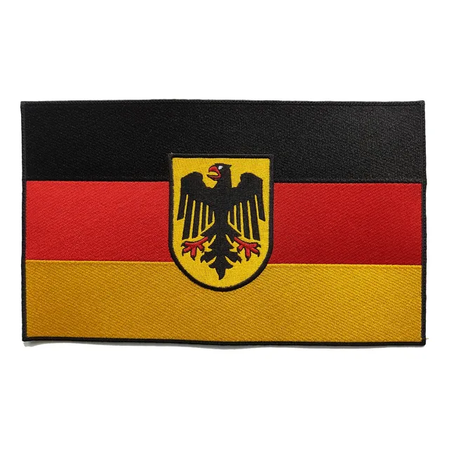 Parche Bordado Bandera Alemania Germania Grande Con Escudo
