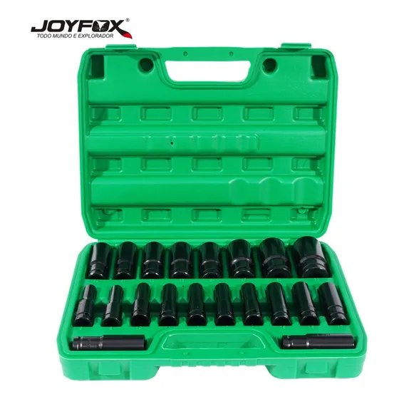 Jogo Soquetes De Impacto 1/2 Longos 20 Peças 8mm A 32mm Joyfox