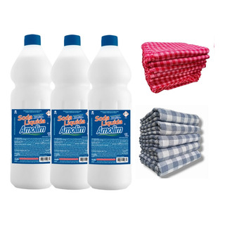S O D A Liquida3 Litros Sabão Desentupidor+pano S O D A Liquida3 Litros Sabão Desentupidor+pano