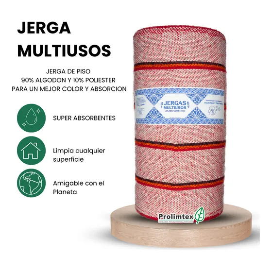 Jerga Plana 50 Cm Ancho, 25 Metros Largo