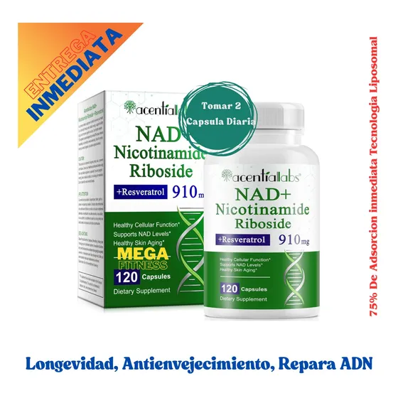 Nad+ Ribosida De Nicotinamida Resveratrol Quercetina 