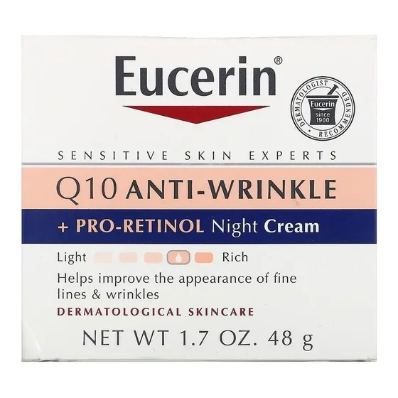 Creme Noite Facial Anti-rugas Q10 48g Eucerin  Importado Usa