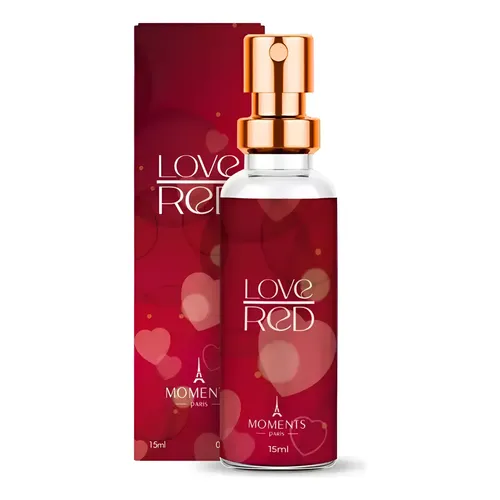 Perfume Moments Paris Love Red Eau de Parfum Floral Bolsinho 15ml