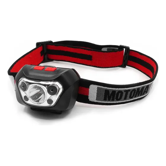 Linterna Led Minera Vincha Cabeza Motoma 450 Lumens 6 Modos Linterna Negro Luz Blanco