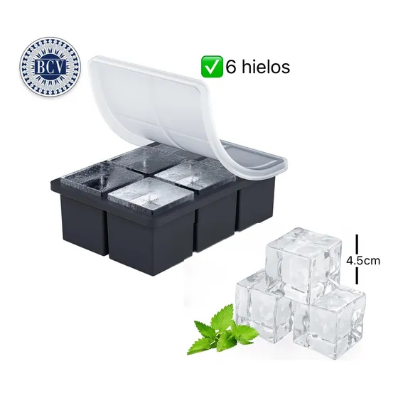Molde Hielo Silicon Cubo Whisky Coctel Ron Bar Bartender
