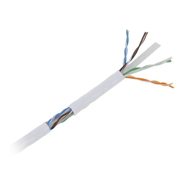Bobina De Cable 305 Mts Utp Cca Cat6 Color Blanco