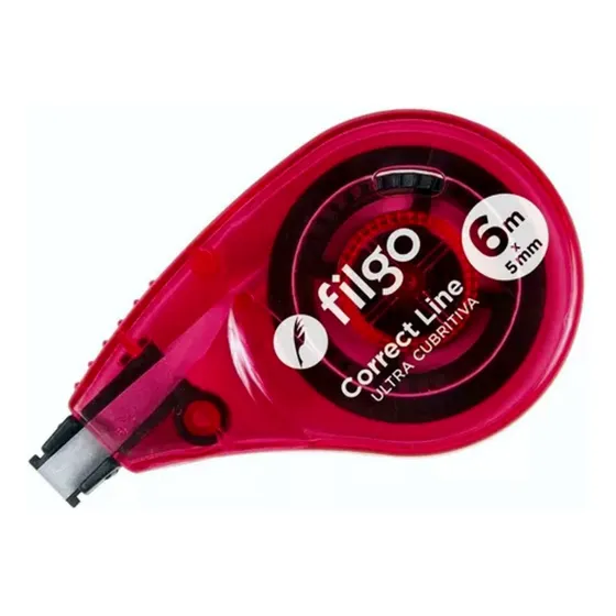 6 Corrector Cinta Correctora Filgo 5mm X 6 Mts