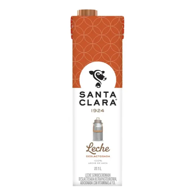 Leche Uht Santa Clara Deslactosada 1L