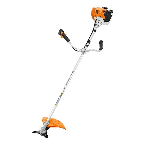 Roçadeira À Gasolina 1.8cv Fs 120 Com Faca De 3 Pontas Stihl