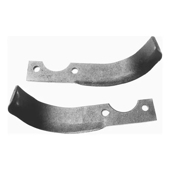 Kit 02 Lâminas Enxada Rotativa Tratorito Branco B4t 5/6,5 Cv