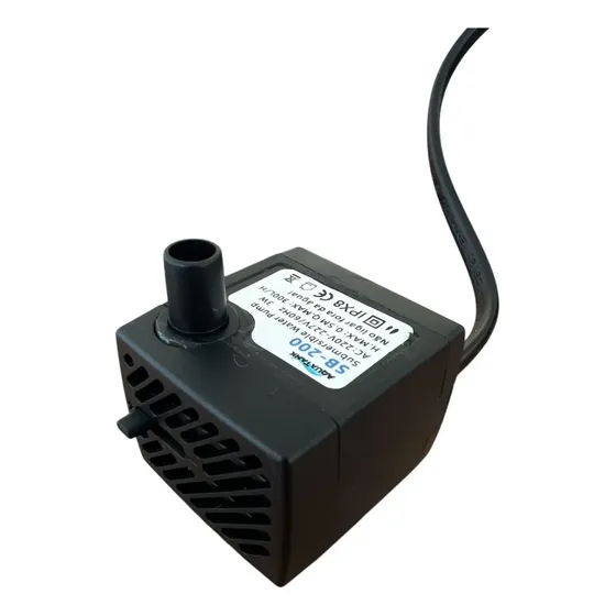Bomba Submersa Aquatank Sb-200 300 L/h 3w Aquário Cascata Fonte Água 127v