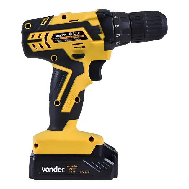 Furadeira/parafusadeira A Bateria 12v Pfv012 C/kit Vonder Bv