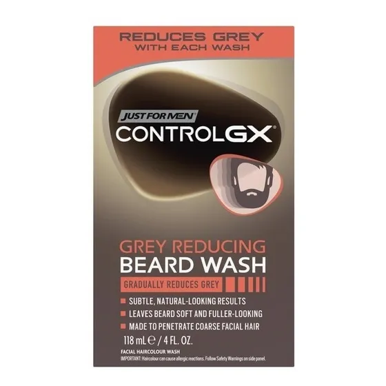 Shampoo sólido Just For Men Desvanecedor Control GX Barba Tinte para Barba de neutro en pote crema de 118mL por 1 unidad