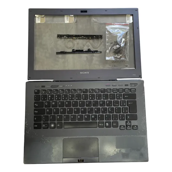 Carcaça Completa + Teclado Notebook Sony Vaio Pcg-41212x