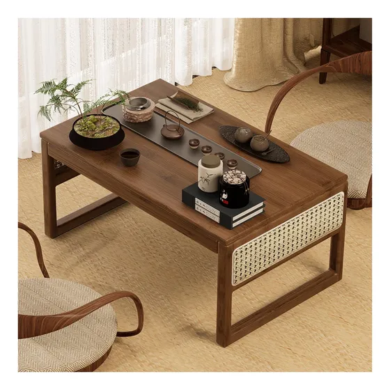 Mesa De Café Japonesa De Bambu Okcmtr Mesa De Chá Baixa Para