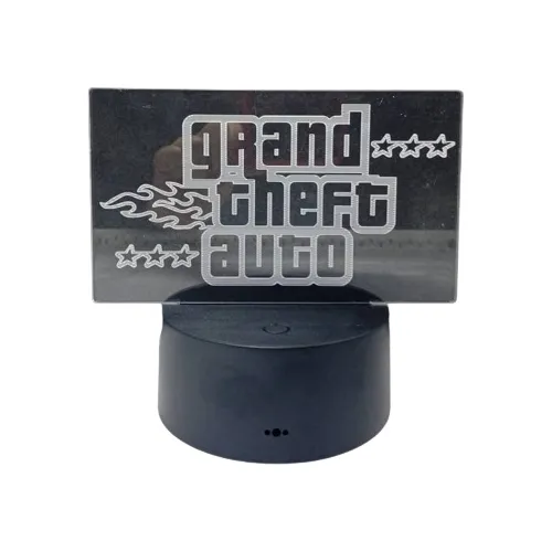 Lamparas Led 3d Con Diseño De Gta En Acrílico 