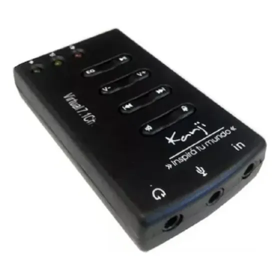 Placa De Sonido Usb 7.1 Externa Kanji