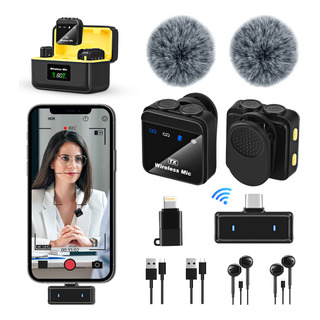 Micrófono Inalambrico Lavalier Solapa Para iPhone Android Micrófono Inalambrico Lavalier Solapa Para iPhone Android