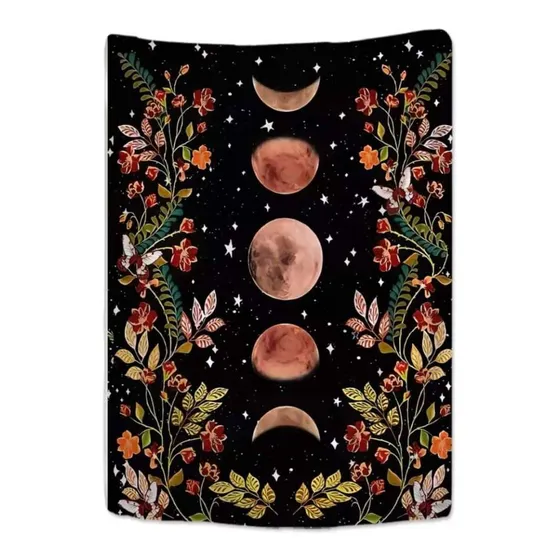 Tapiz Decoración Pared Muro Ciclo Lunar Fases Lunares