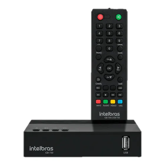 Conversor Digital De Tv Intelbras Com Gravador Cd 730