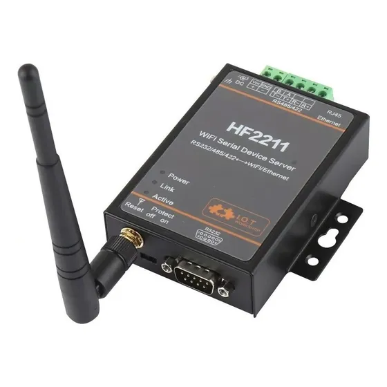 Conversor Serial Rs232 Rs485 Rs422 A Wi-fi / Rj45 Lan