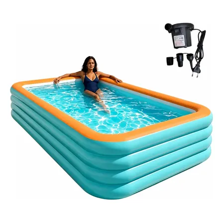 Piscina Inflável Infantil Grande 4 Camadas Reforçada 3m Piscina Inflável