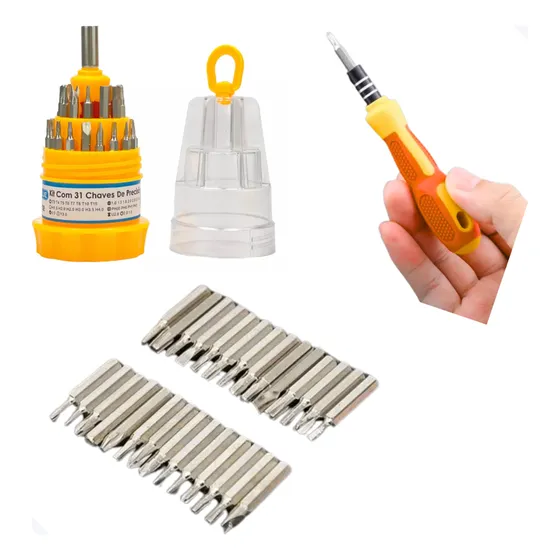 Kit Com 5 Jogo De Chave 31 In 1 Fenda Philips Mini Allen Fer