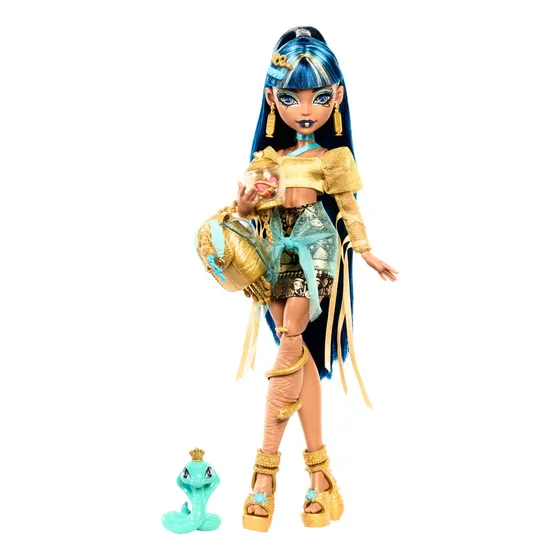 Muñeca Monster High Cleo De Nile Con Mascota Cobra Hissette