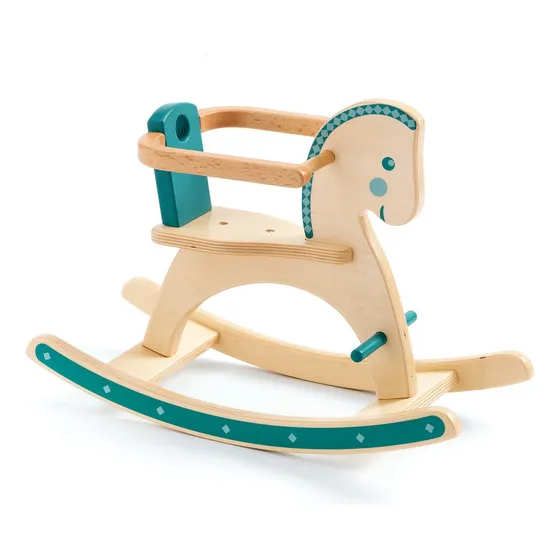 Mueble Para Casa De Muñecas Djeco Dj07799 Caballito Mecedor